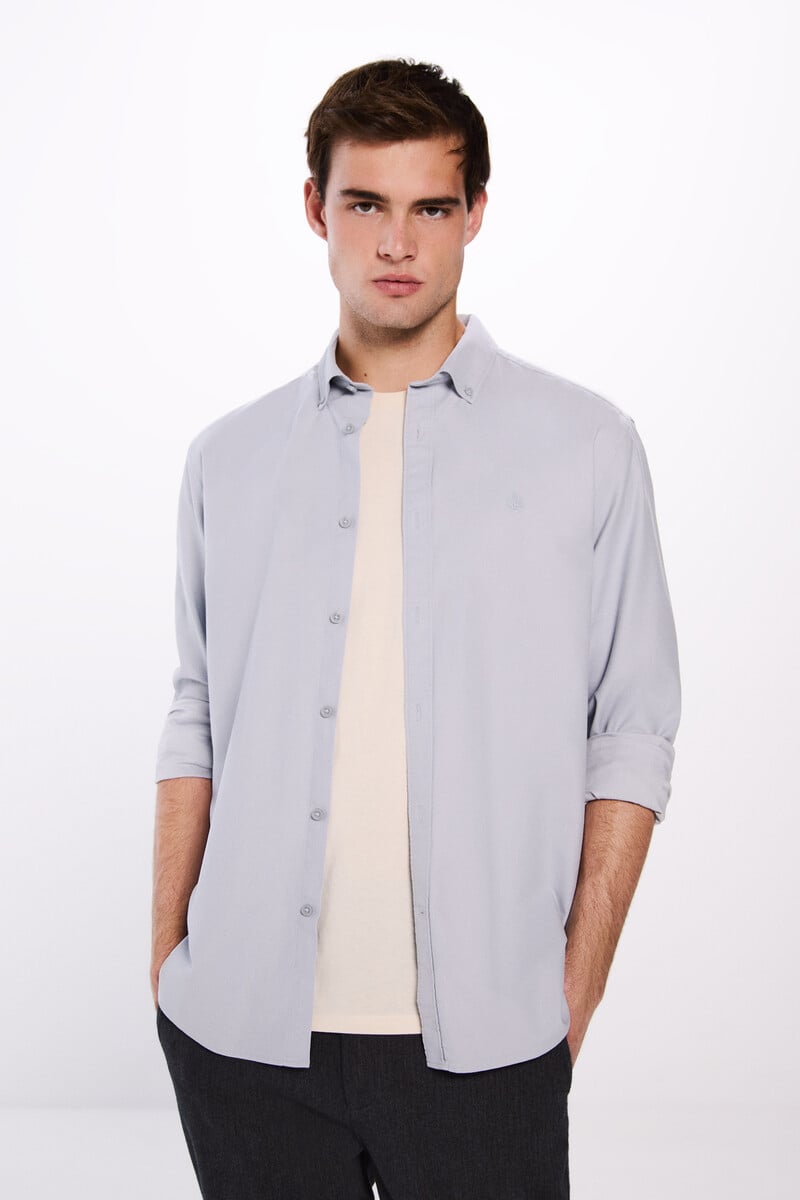 Cortefiel Camisa algodón cepillado