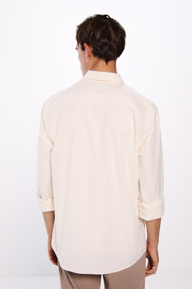 Cortefiel Camisa Algodón Cepillado