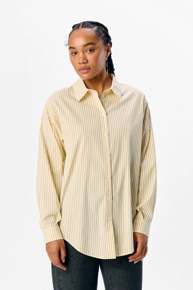 Cortefiel Camisa Amplia Rayas