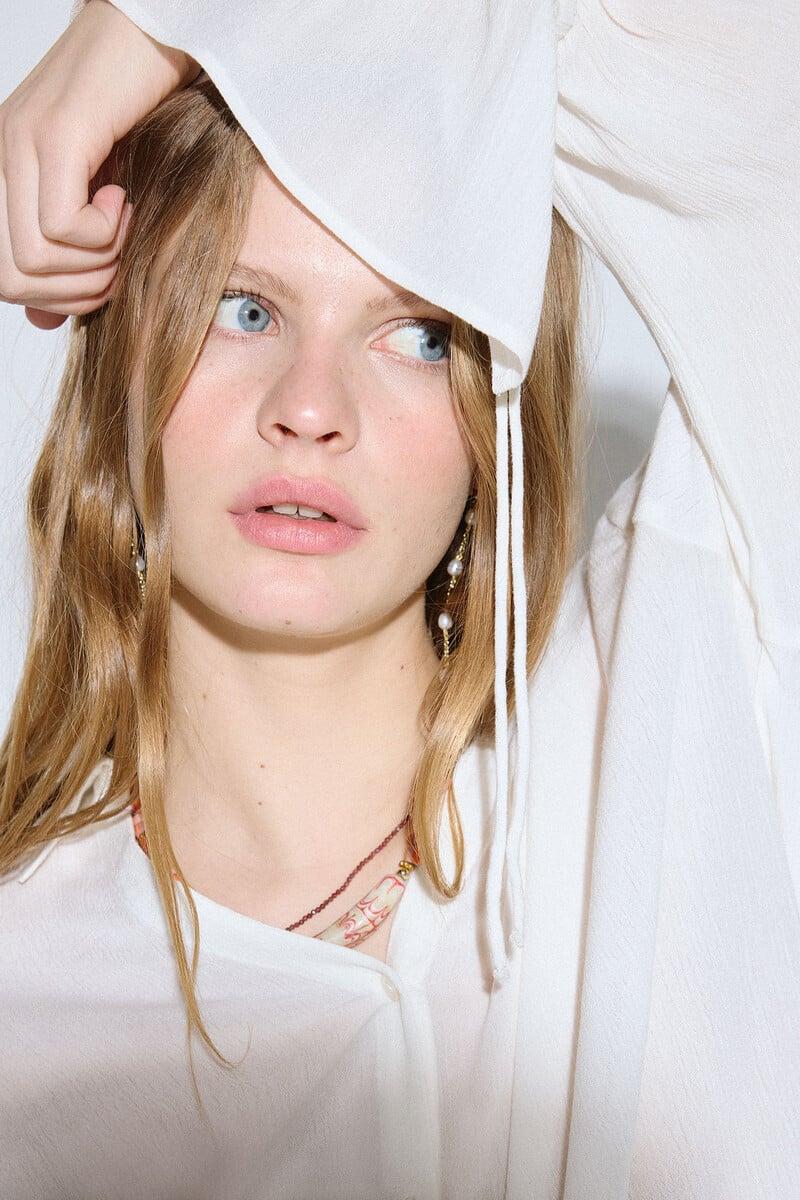 Cortefiel Camisa Blanca Fluida