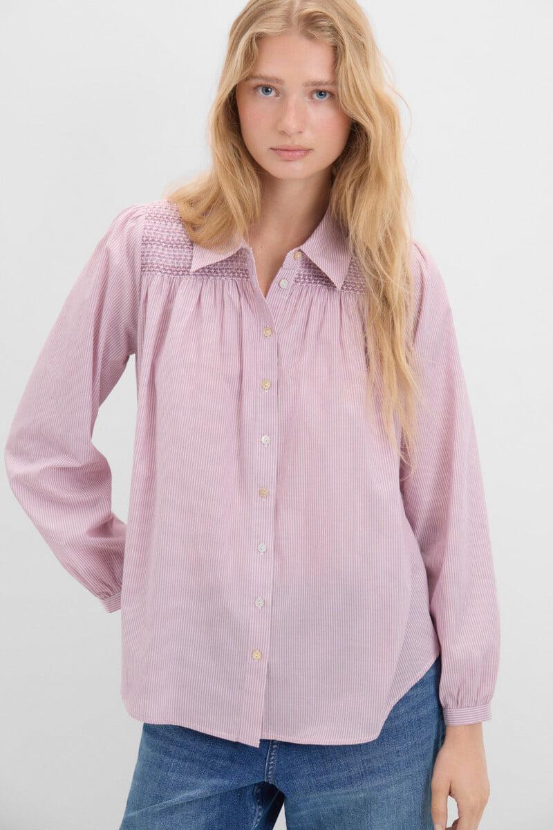 Cortefiel Camisa canesú bordado