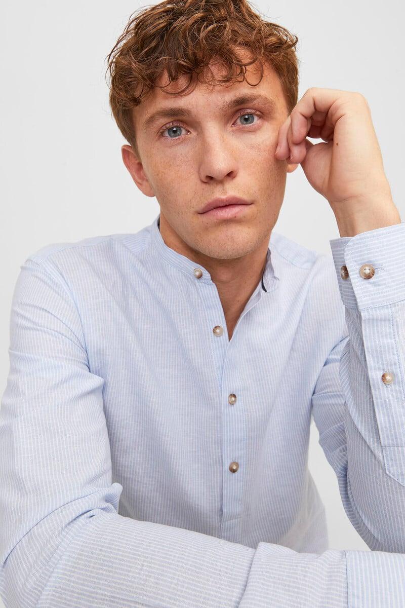 Cortefiel Camisa Con Cuello Mao