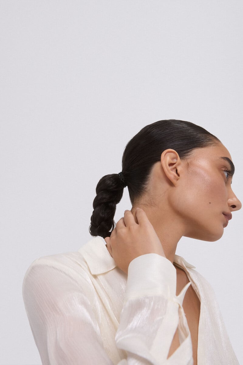 Cortefiel Camisa Cruzada Fluida Estampado Fantasía