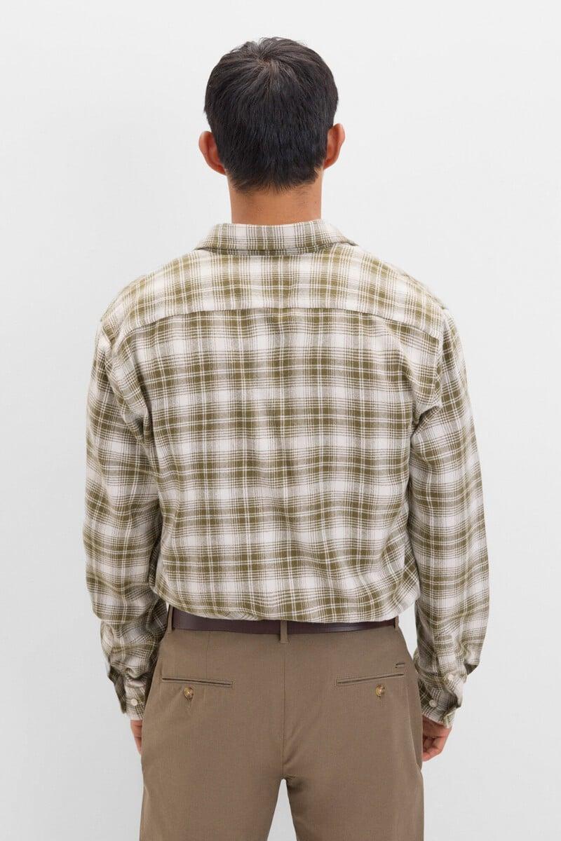Cortefiel Camisa Cuadros Franela