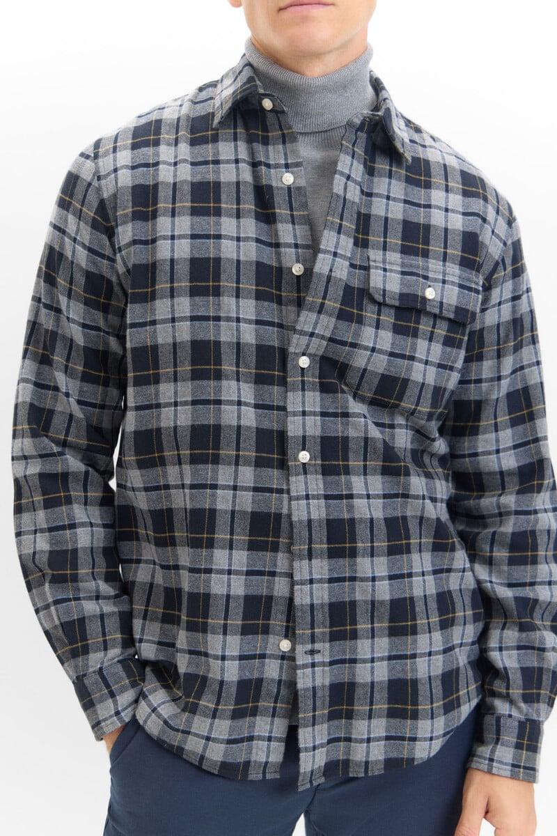 Cortefiel Camisa Cuadros Franela