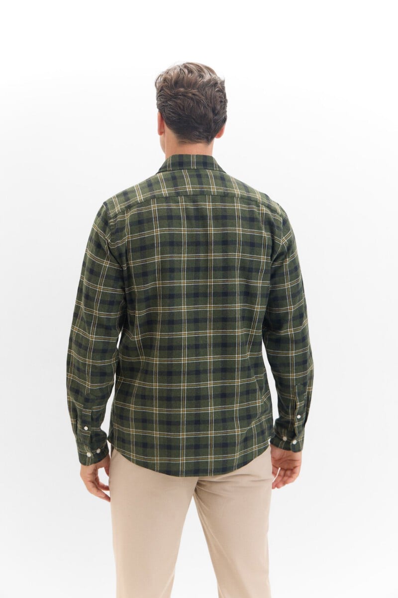 Cortefiel Camisa Cuadros Franela