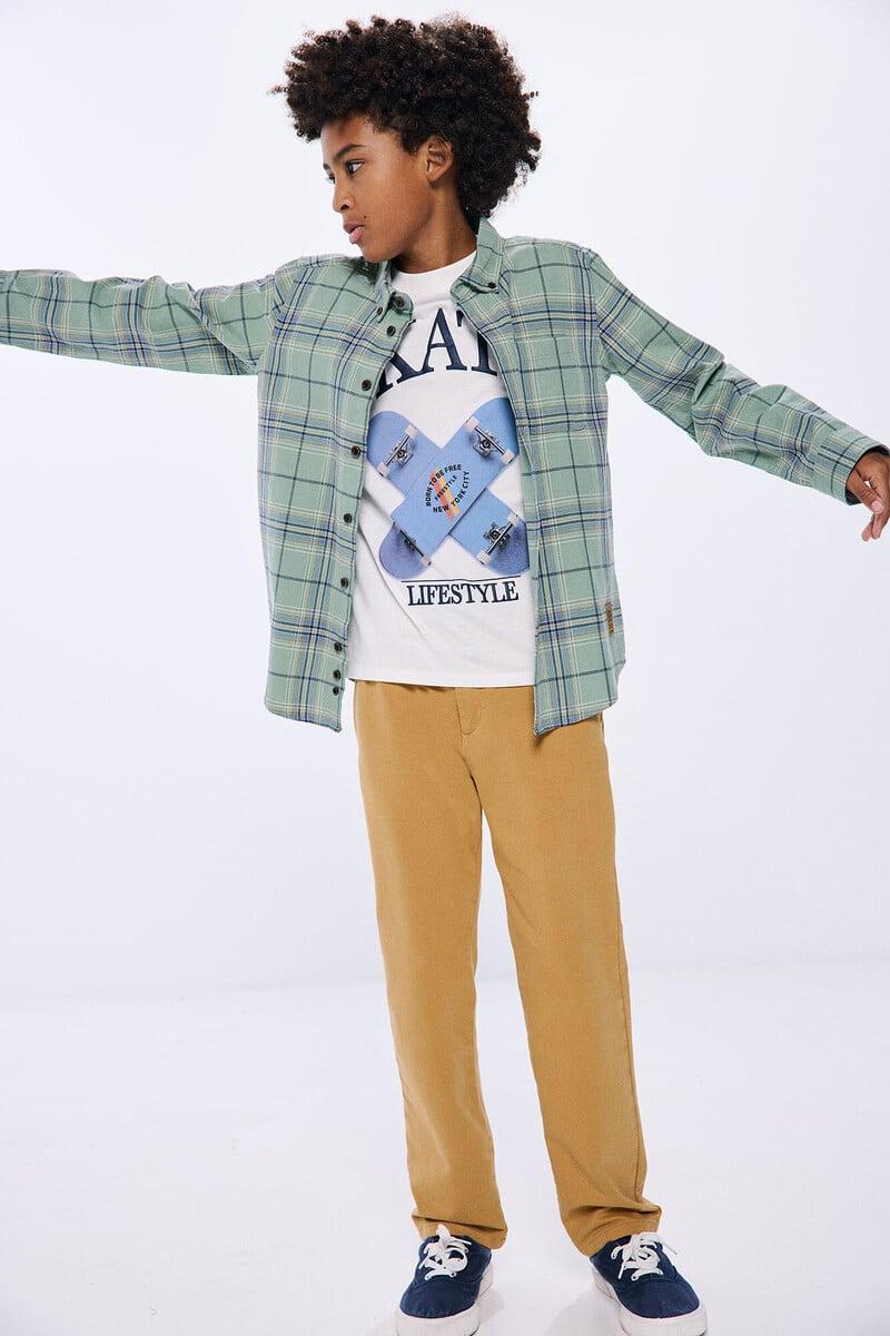 Cortefiel Camisa cuadros niño