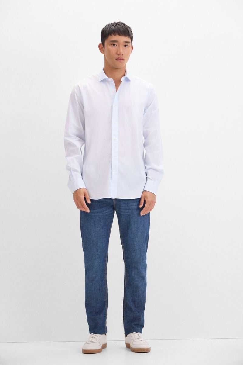 Cortefiel Camisa Cuadros Popelín