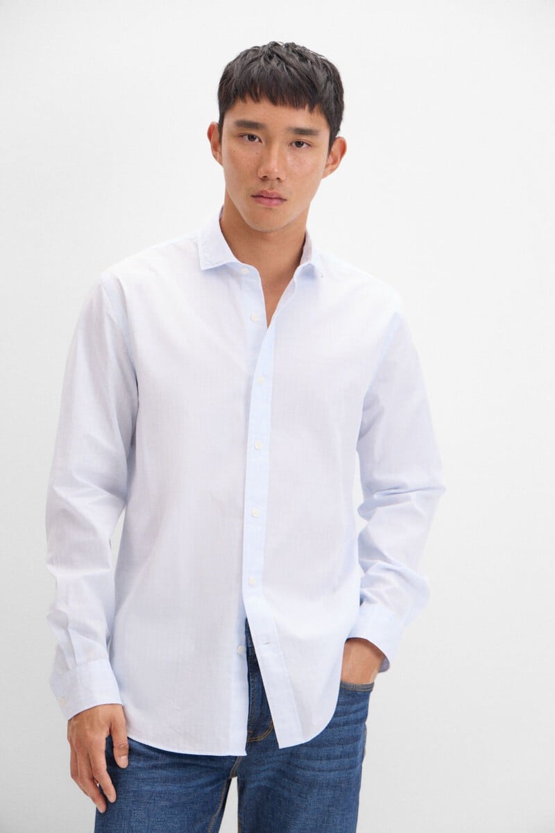 Cortefiel Camisa cuadros popelín