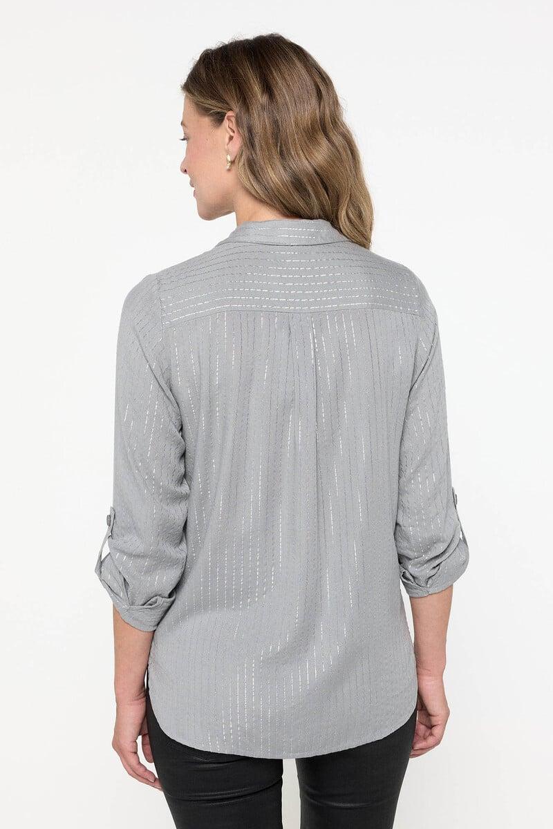 Cortefiel Camisa De Manga Larga Con Bolsillos