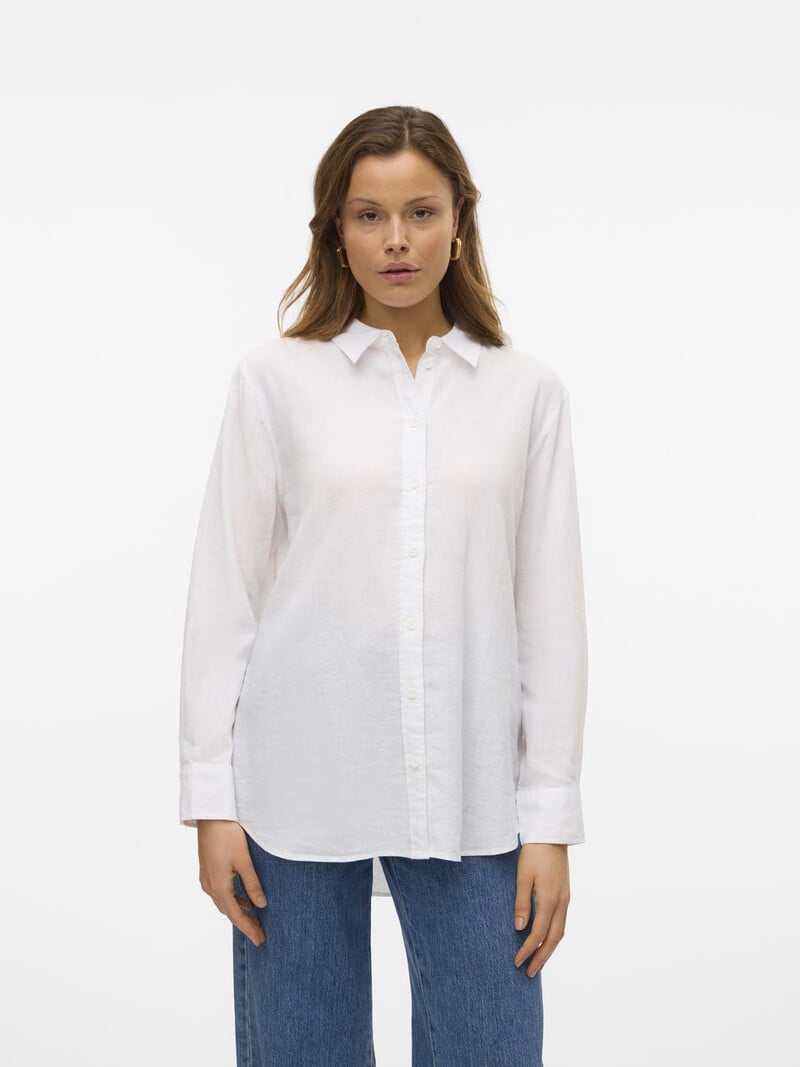 Cortefiel Camisa De Mujer Manga Larga Versase