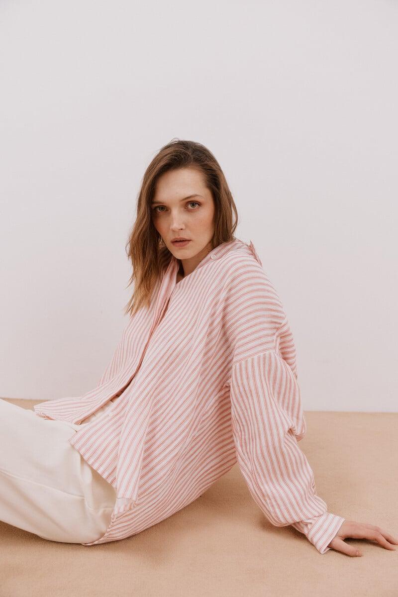 Cortefiel Camisa De Rayas