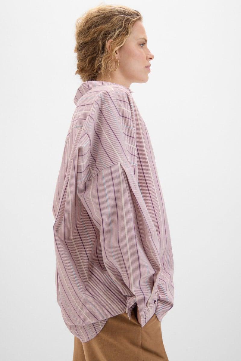 Cortefiel Camisa de rayas multicolor