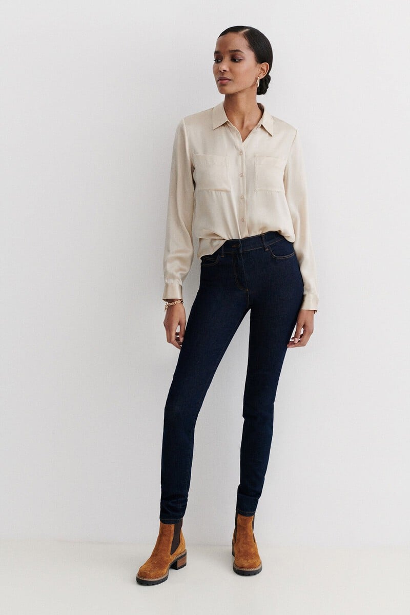 Cortefiel Camisa De Seda Jeanne B