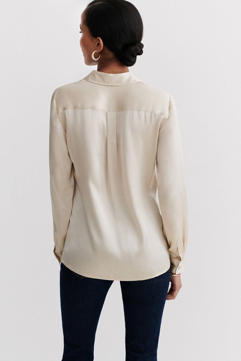 Cortefiel Camisa De Seda Jeanne B