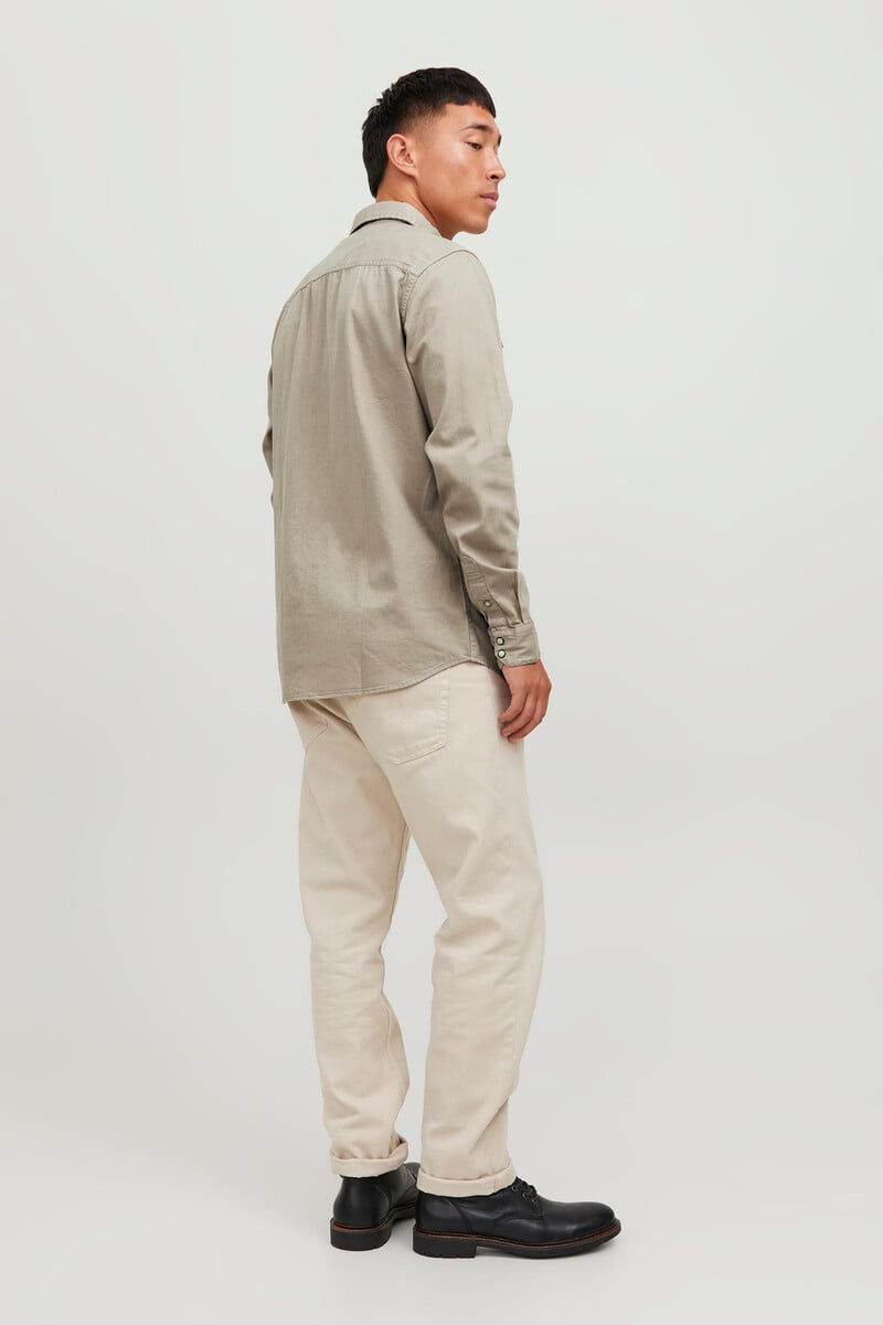 Cortefiel Camisa Denim Confort Fit