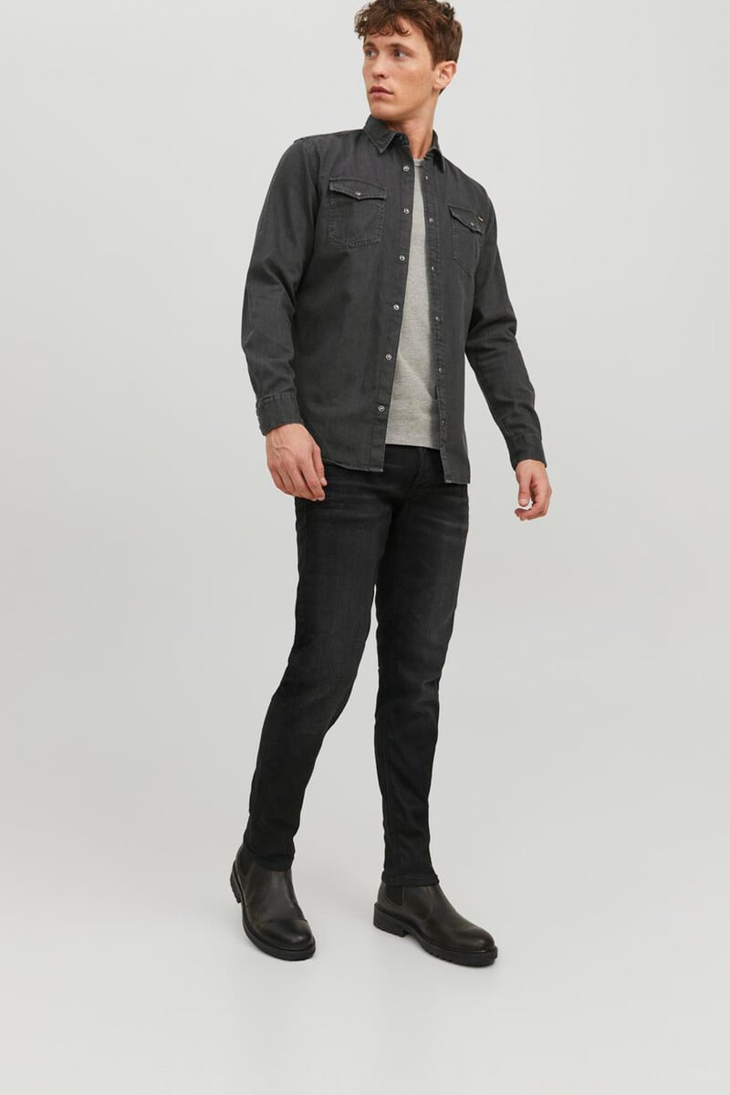 Cortefiel Camisa Denim Confort Fit