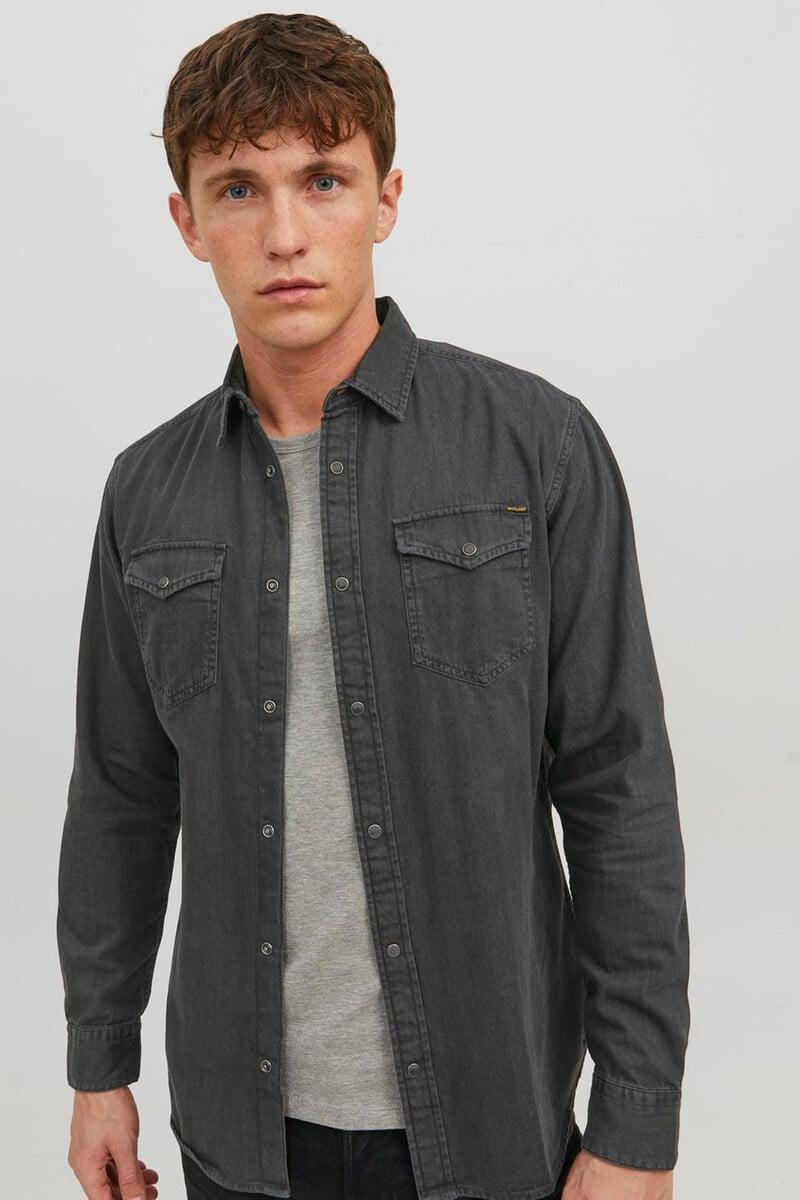 Cortefiel Camisa Denim Confort Fit