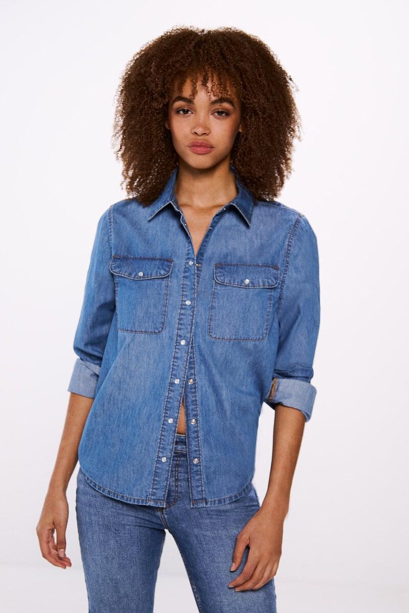 Cortefiel Camisa denim