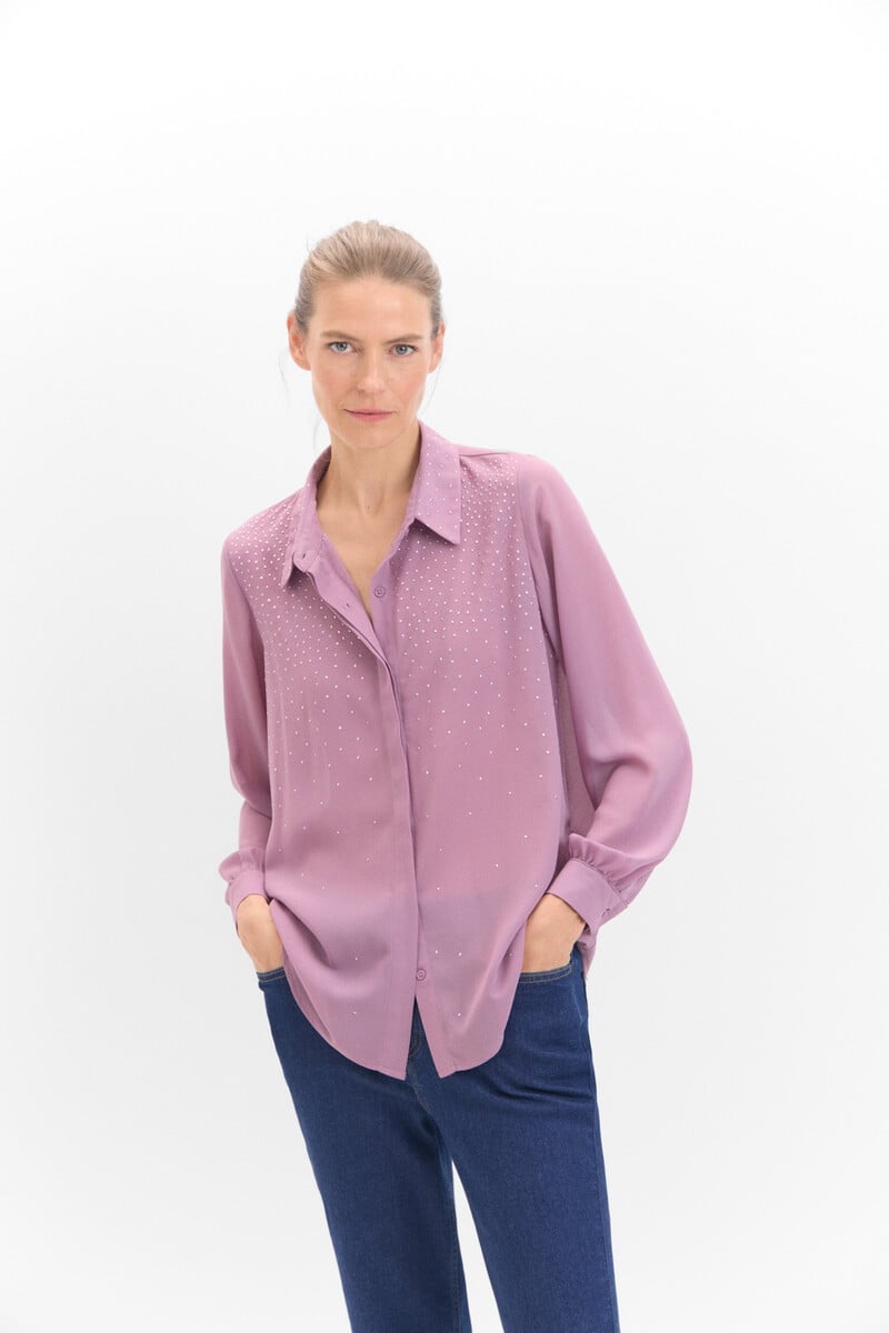 Cortefiel Camisa detalle strass