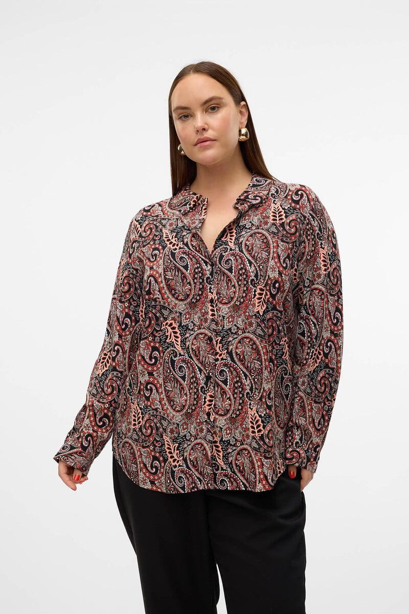 Cortefiel Camisa Estampada Talla Grande