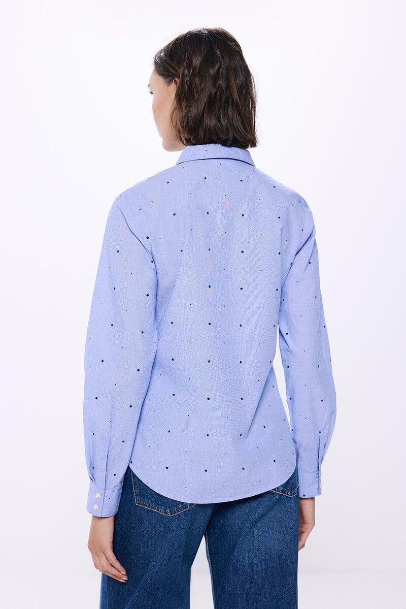 Cortefiel Camisa Estrellas Algodón