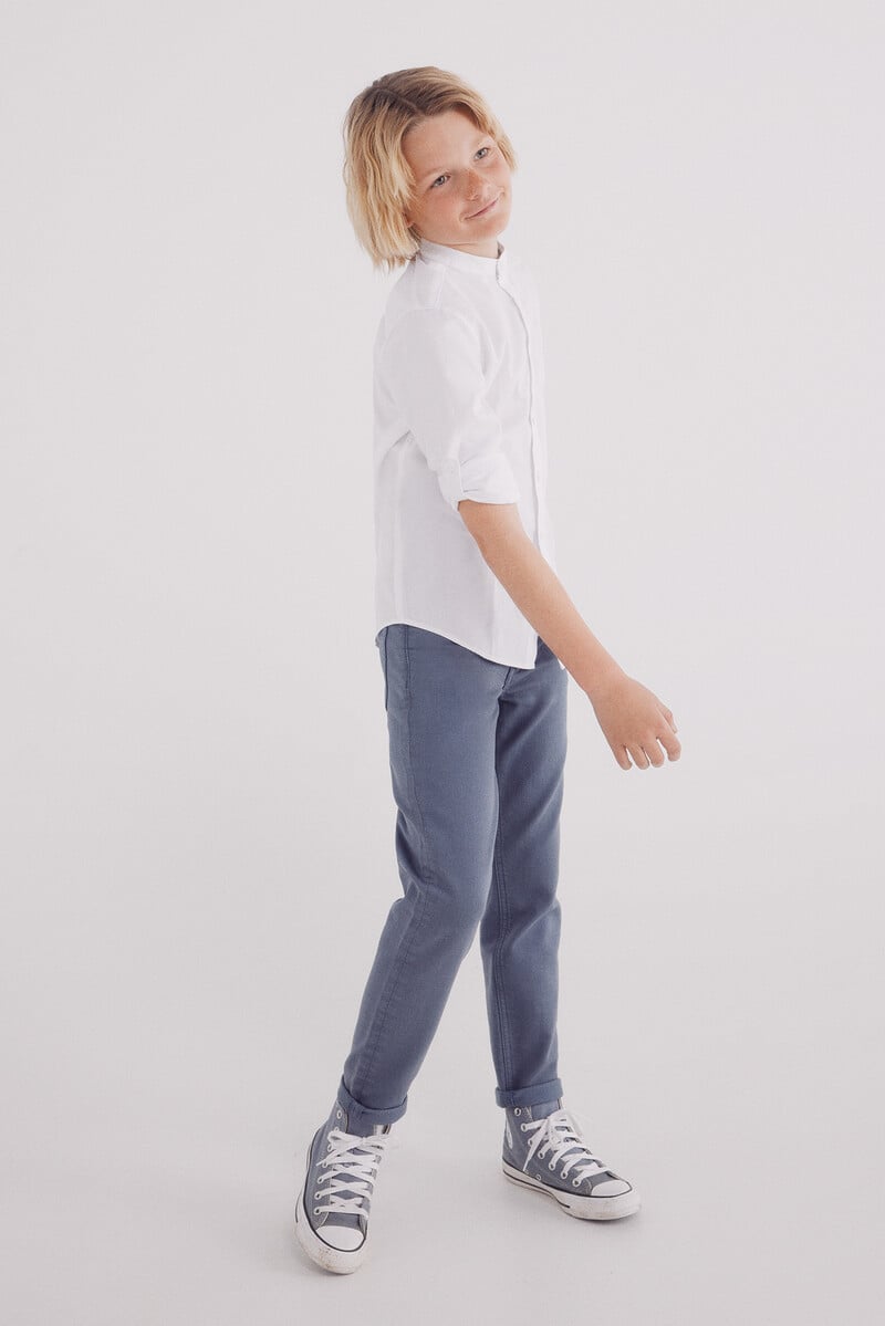 Cortefiel Camisa Estructura Cuello Mao Niño