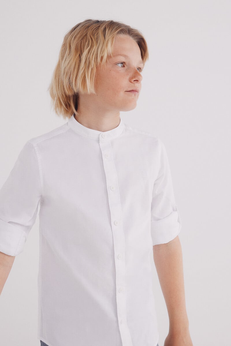 Cortefiel Camisa Estructura Cuello Mao Niño