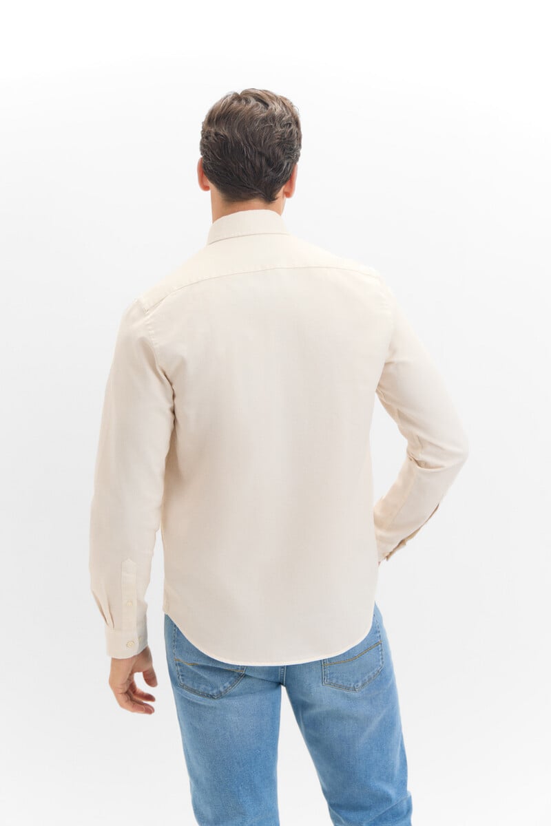 Cortefiel Camisa Estructura Tintada