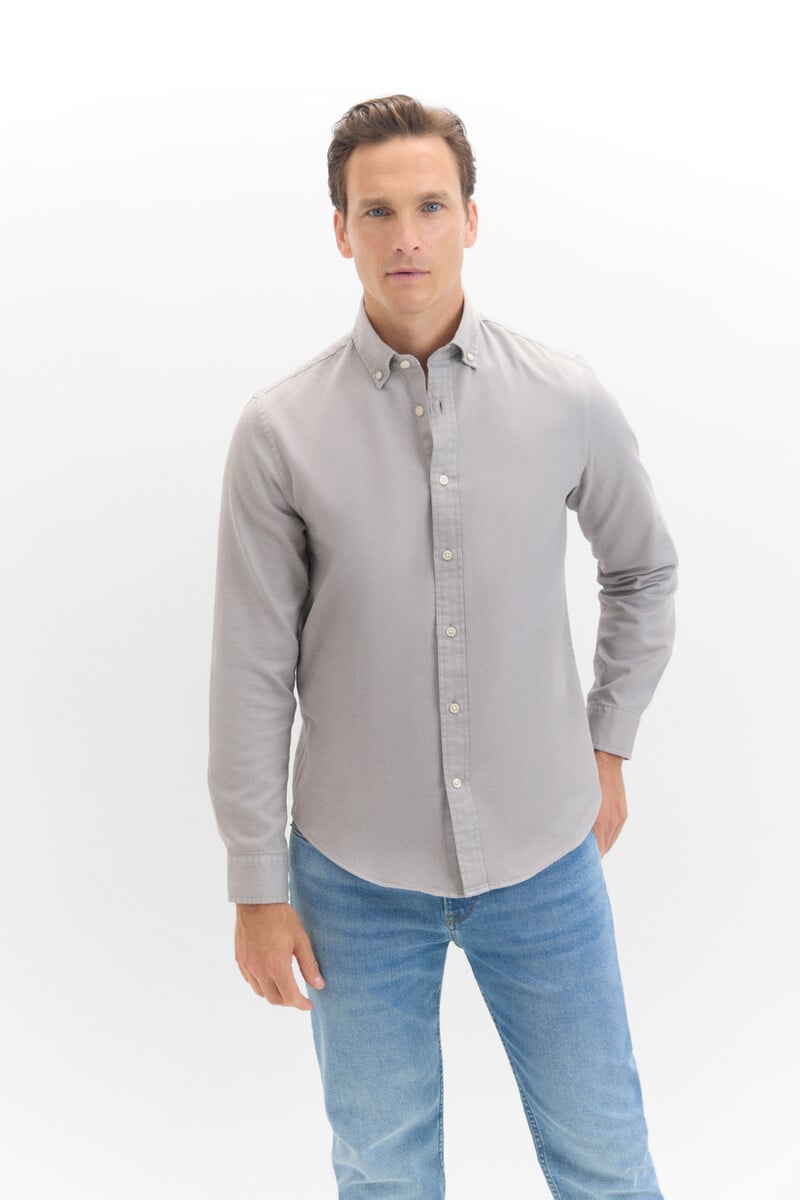 Cortefiel Camisa estructura tintada
