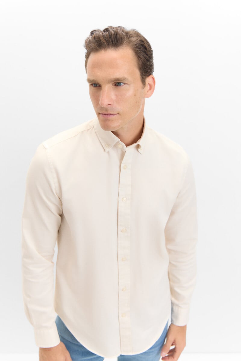 Cortefiel Camisa estructura tintada