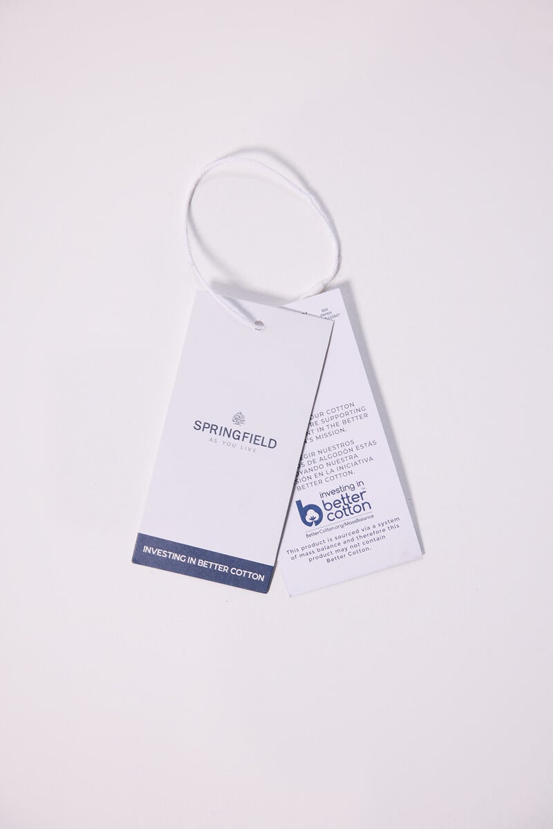 Cortefiel Camisa Estructura Tinte En Prenda