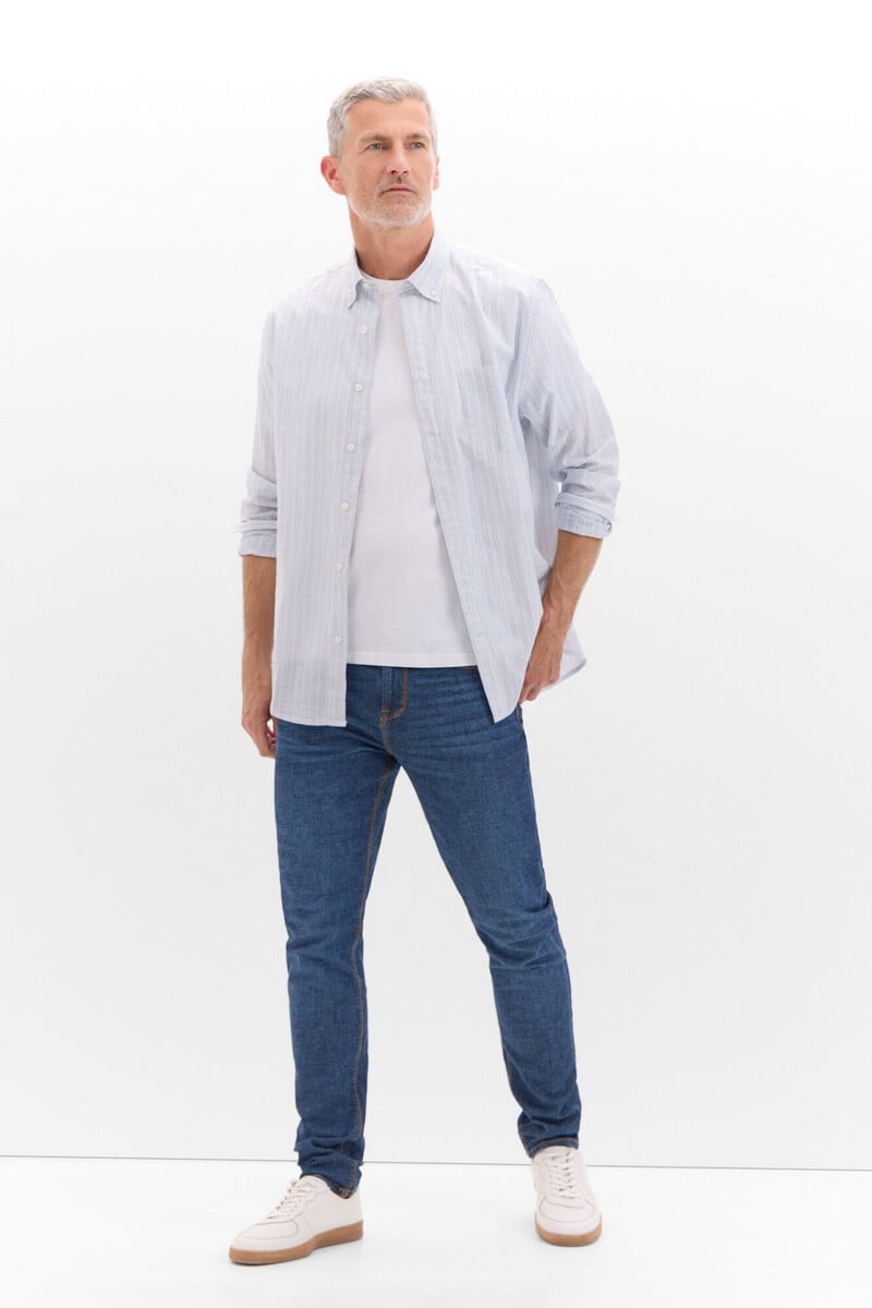 Cortefiel Camisa Flamé Rayas
