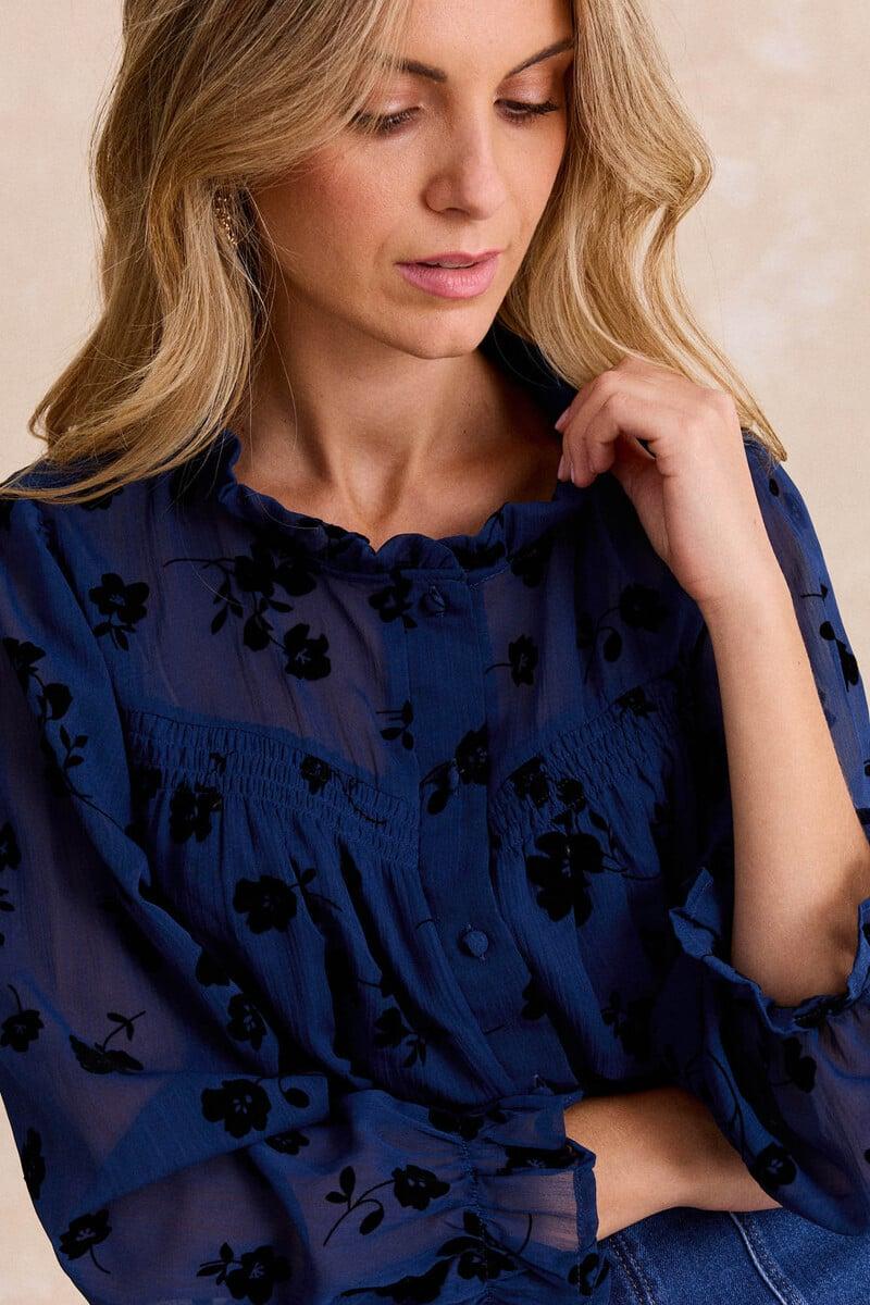 Cortefiel Camisa Flor Estel