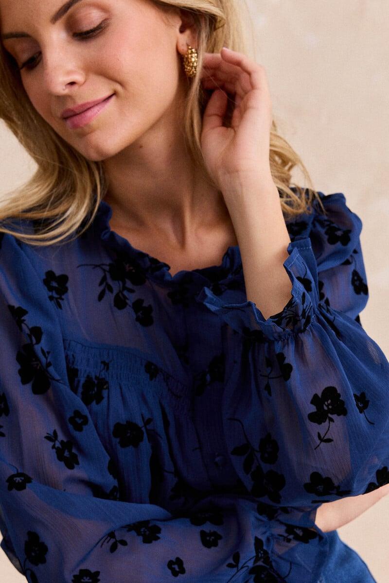 Cortefiel Camisa Flor Estel