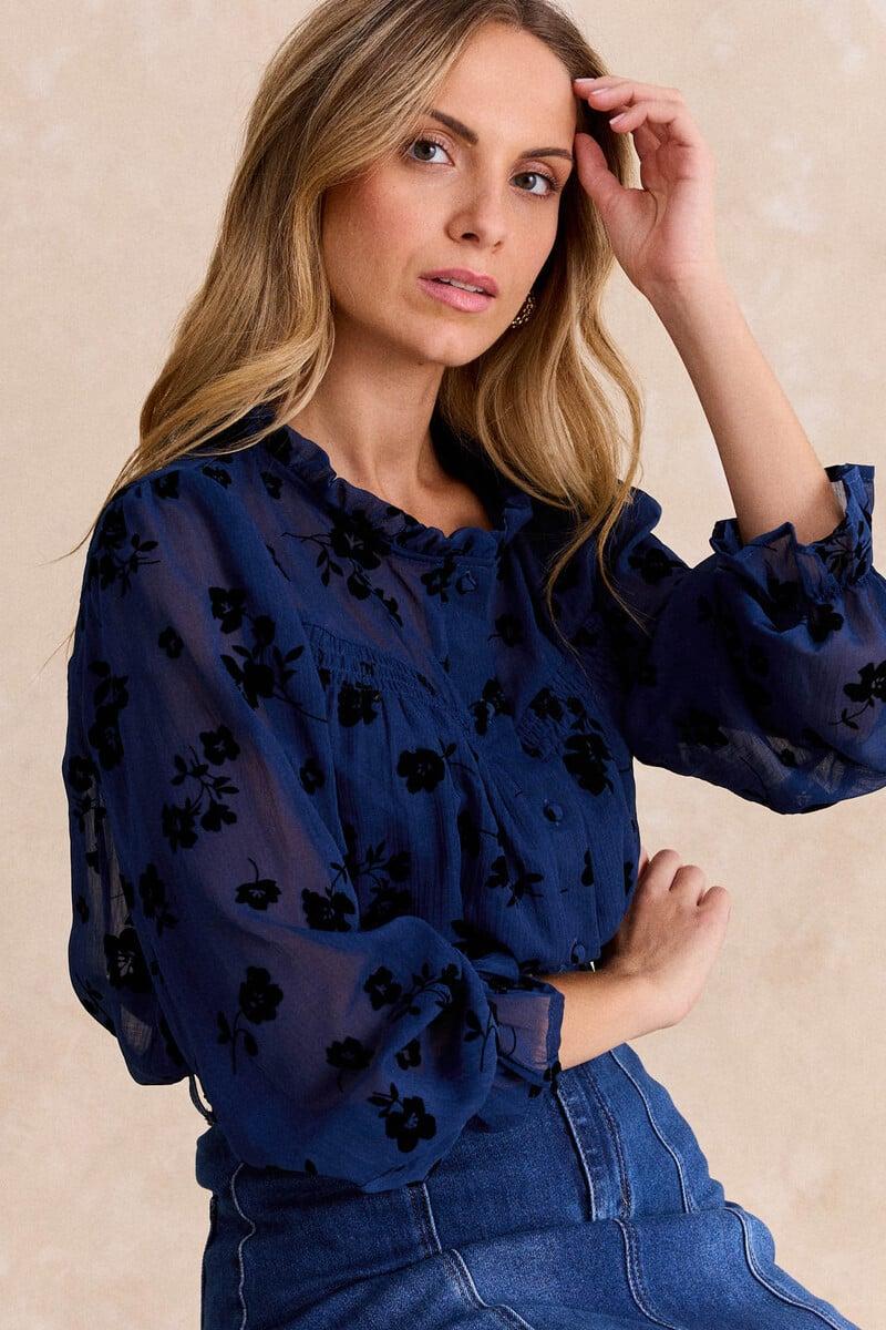 Cortefiel Camisa flor Estel