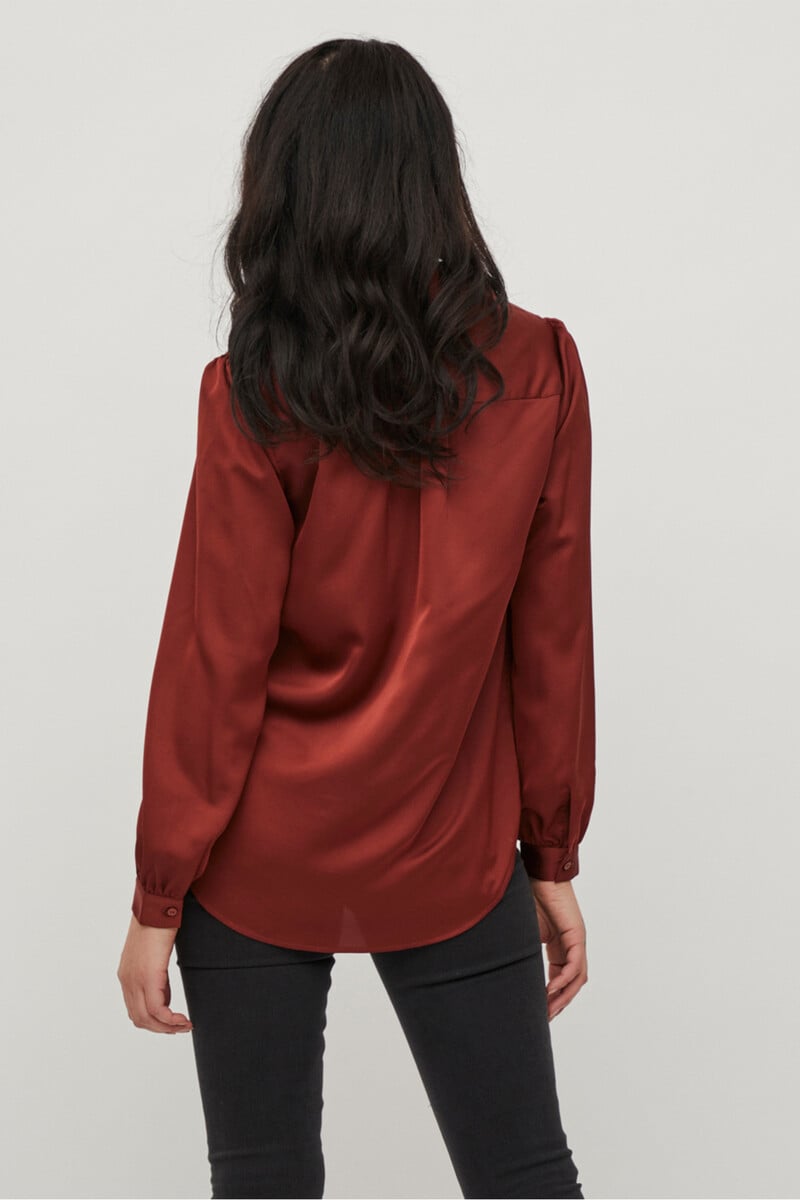 Cortefiel Camisa Fluida Satinada