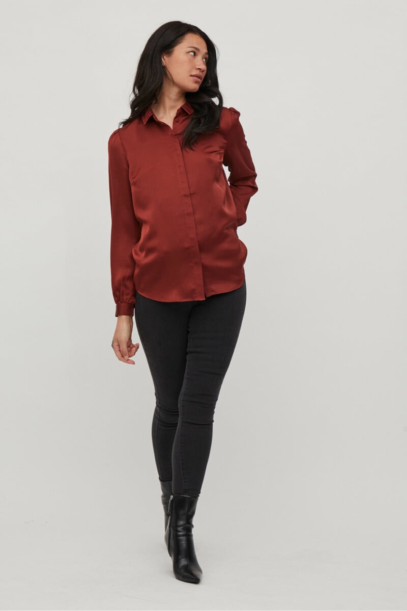 Cortefiel Camisa fluida satinada