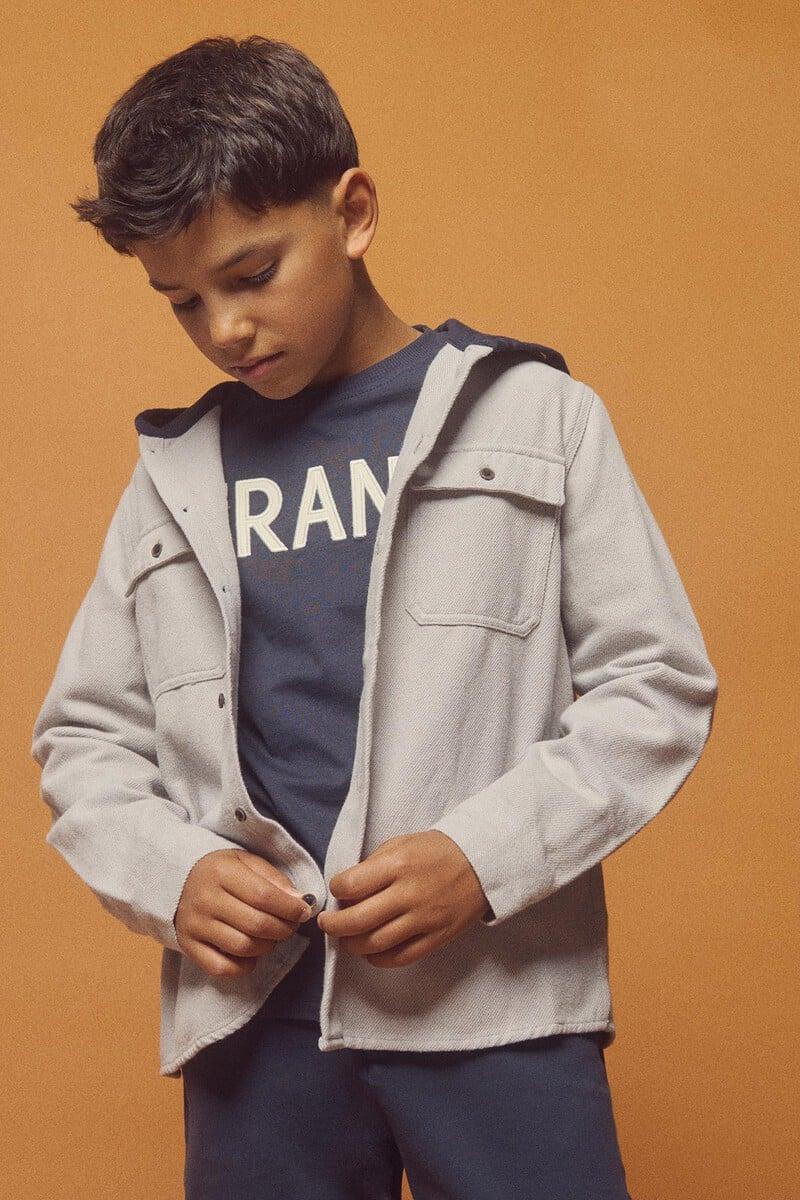 Cortefiel Camisa Franela Capucha Niño