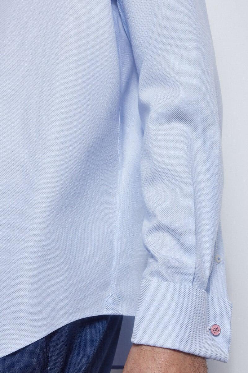 Cortefiel Camisa Gemelos Lisa Non Iron + Antimanchas