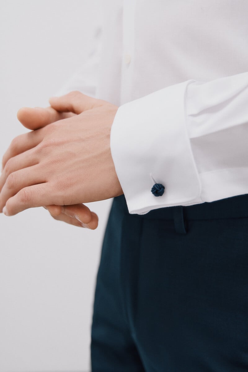 Cortefiel Camisa Gemelos Slim Fit Fácil Plancha