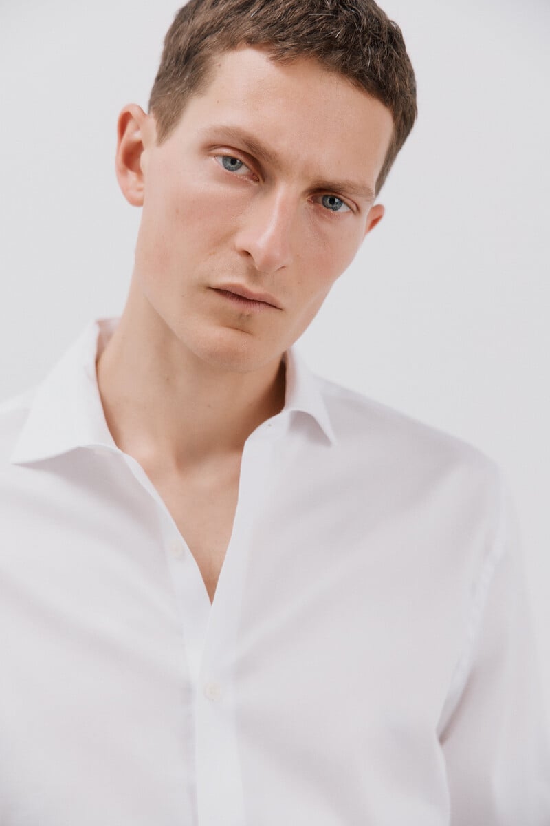 Cortefiel Camisa Gemelos Slim Fit Fácil Plancha