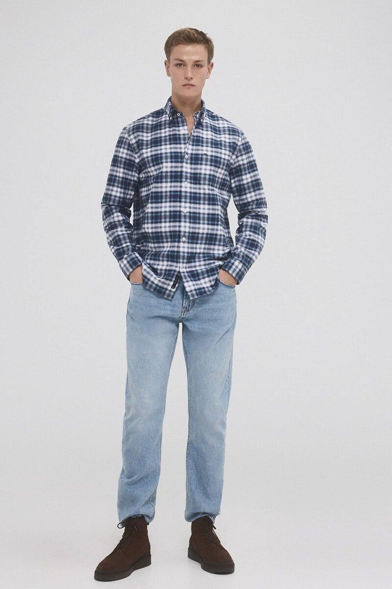 Cortefiel Camisa Iconic Oxford Liso