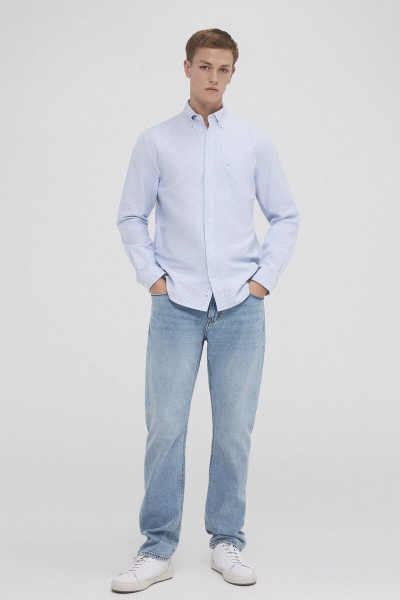 Cortefiel Camisa Iconic Oxford Liso