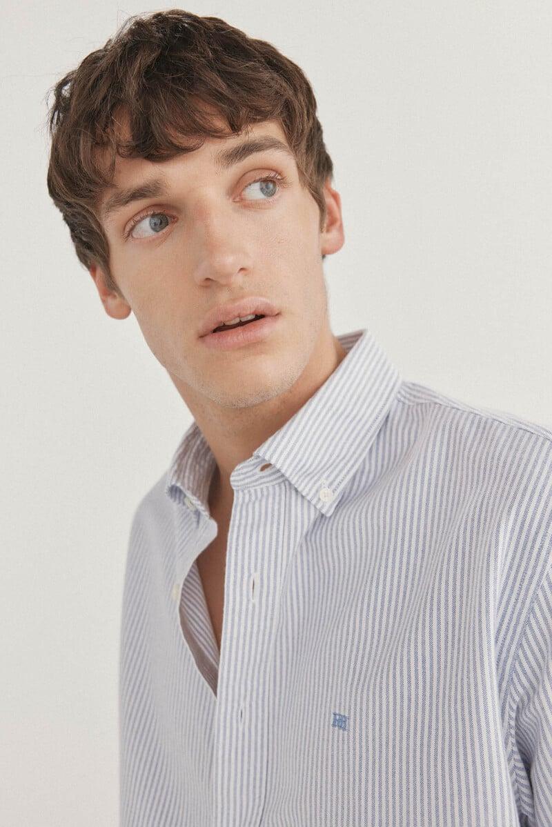 Cortefiel Camisa Iconic Oxford Rayas