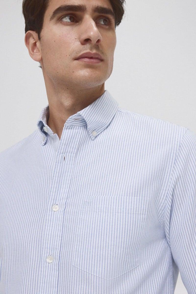 Cortefiel Camisa Iconic Oxford Rayas