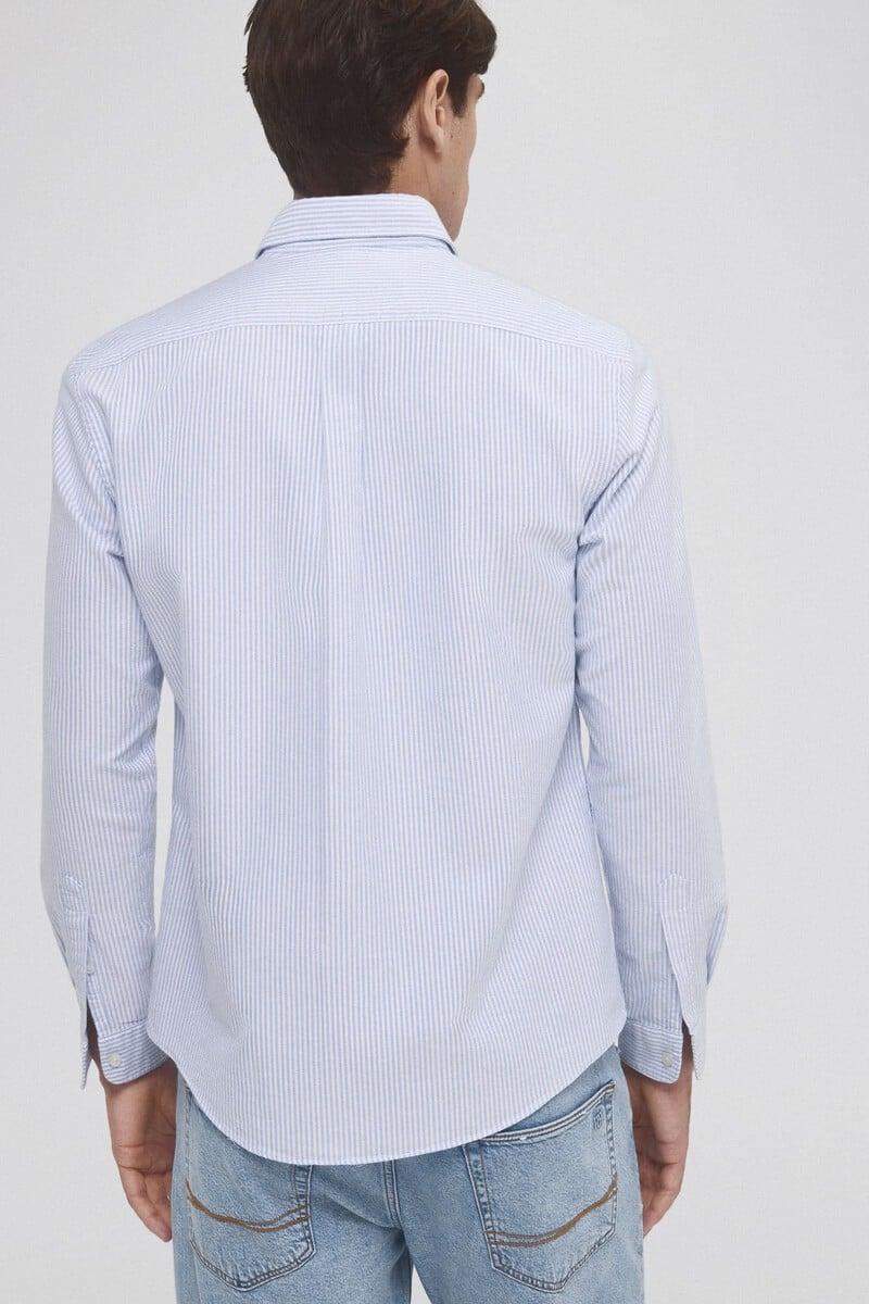 Cortefiel Camisa Iconic Oxford Rayas