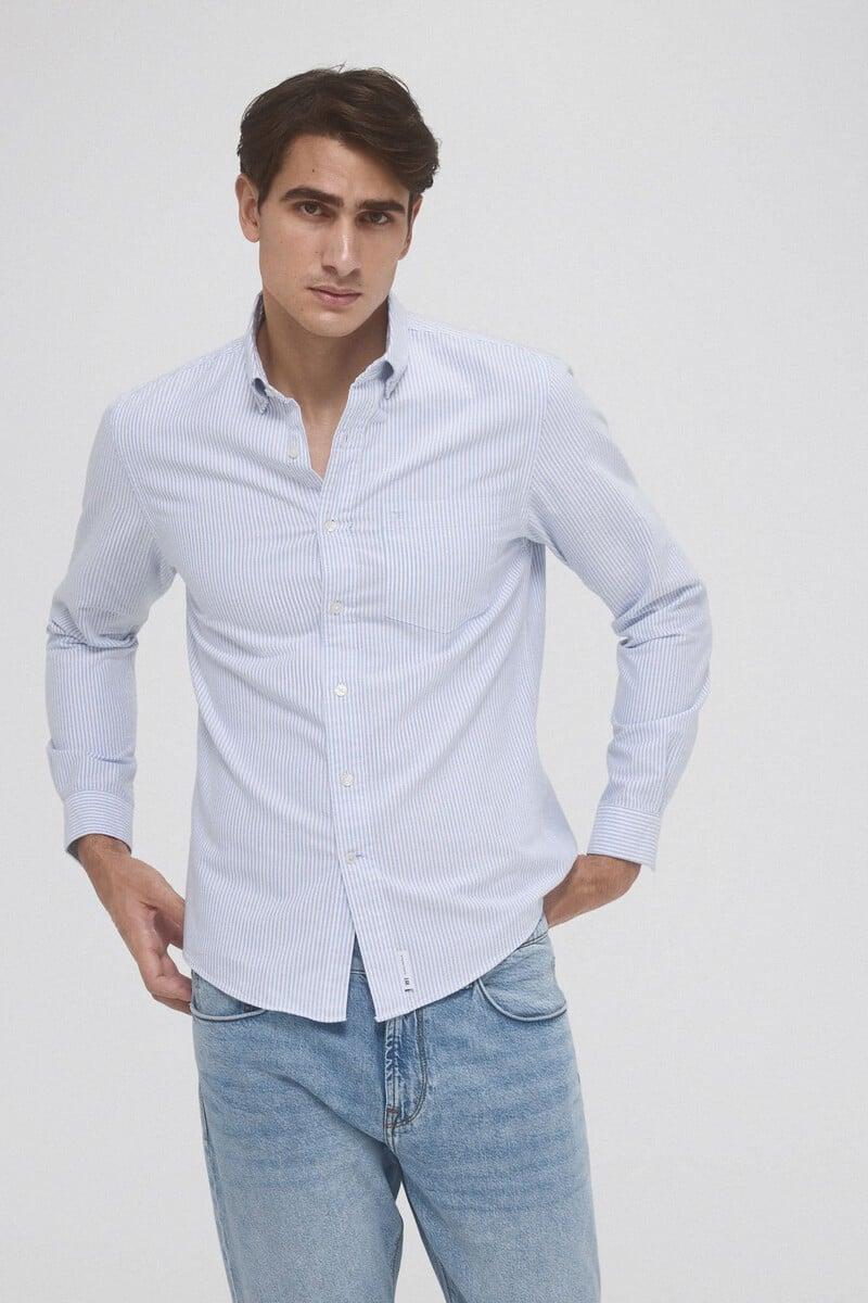 Cortefiel Camisa iconic oxford rayas