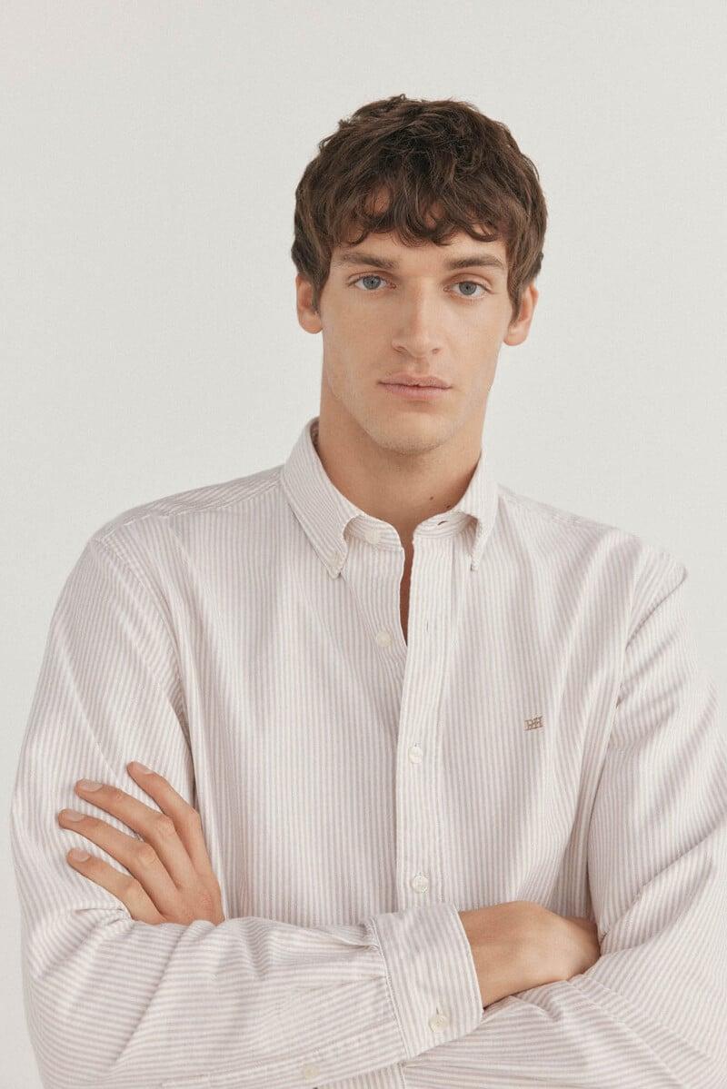 Cortefiel Camisa iconic oxford rayas