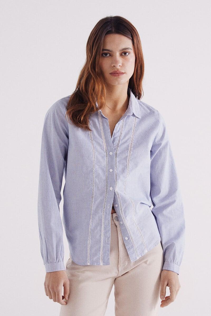 Cortefiel Camisa lace insertado
